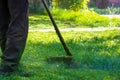 Lawn care maintenance Royalty Free Stock Photo