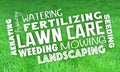 Lawn Care Service Landscaping Mowing Grass Trimming 3d Illustration