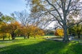 Lawn in Central Park by the Upper East Side in 100th street