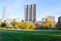 Lawn in Central Park by the Upper East Side in 100th street