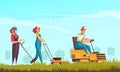 Lawn Cutting Background