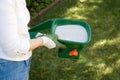 Lawn fertilizing Royalty Free Stock Photo