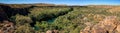 Panoramic view over Lawn Hill Gorge, Boodjamulla Lawn Hill National Park, Savannah Way, Queensland, Australia