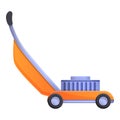 Lawn mover icon, cartoon style Royalty Free Stock Photo