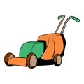 Lawn mower icon cartoon Royalty Free Stock Photo