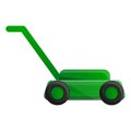 Lawn mower icon, cartoon style Royalty Free Stock Photo