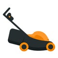 Lawn mower icon cartoon vector. Garden tool Royalty Free Stock Photo
