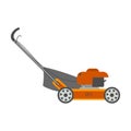 Lawn mower illustration. Royalty Free Stock Photo