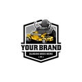 lawn mower isolated logo vector Royalty Free Stock Photo