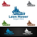 Lawn Mower Logo for Lawn Mowing Gardener Design