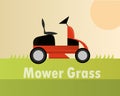 Lawn mower machine equipment gardening card