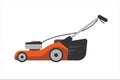 Lawn mower vector illustration. Royalty Free Stock Photo