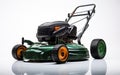 Lawn Mower on a White Background -Generative Ai Royalty Free Stock Photo