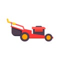 Lawn mowers icon in flat design