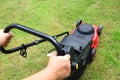 Lawn mowing Royalty Free Stock Photo