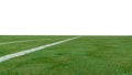 Lawn playground of a football stadium with signals. 3d render