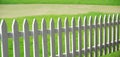 Lawn and railing Royalty Free Stock Photo