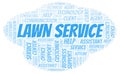 Lawn Service word cloud