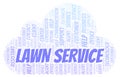 Lawn Service word cloud.