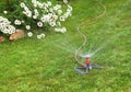 Lawn sprinkler Royalty Free Stock Photo