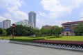 Lawn and square of sun yat-sen ( zhongshan ) memorial hall in guangzhou, china