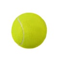 lawn tennis ball on white isolated background. very close up Royalty Free Stock Photo