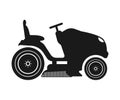 Lawn tractor icon. Vector concept illustration for design. Royalty Free Stock Photo