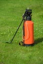 Lawn weed sprayer, pesticide control Royalty Free Stock Photo