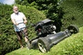 Lawnmower man Royalty Free Stock Photo