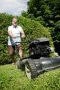 Lawnmower man Royalty Free Stock Photo