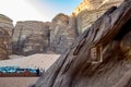 Lawrence of Arabia head, Wadi Rum, Jordan