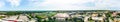 Lawrence, Kansas, USA - 7.2023 - Drone view of the University of Kansas Jayhawks college campus.