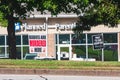 Anti Abortion Signs Planted In Front Of Planned Parenthood Clinic Royalty Free Stock Photo