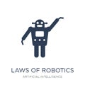 Laws of robotics icon. Trendy flat vector Laws of robotics icon