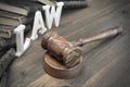 Lawsuit Concept With Sign Law And Judges Gavel Royalty Free Stock Photo