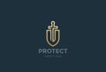 Lawyer Attorney Logo vector Shield Sword Law Legal