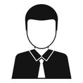 Lawyer avatar icon, simple style