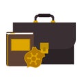 Lawyer briefcase symbol