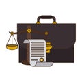 Lawyer briefcase symbol