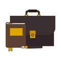 Lawyer briefcase symbol