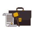 Lawyer briefcase symbol
