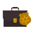 Lawyer briefcase symbol