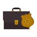 Lawyer briefcase symbol