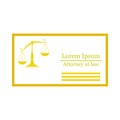 Lawyer Business Card Icon Royalty Free Stock Photo