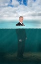 Lawyer, Businessman, Underwater, Marketing, Sales Royalty Free Stock Photo