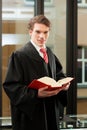 Lawyer with civil law code Royalty Free Stock Photo