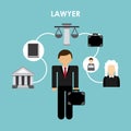 Lawyer design Royalty Free Stock Photo