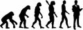 Lawyer Evolution vector Royalty Free Stock Photo