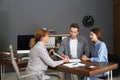 Lawyer having meeting with young couple Royalty Free Stock Photo