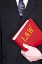 Lawyer Holding Law Book Royalty Free Stock Photo